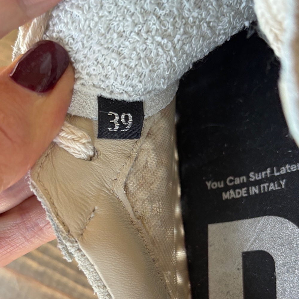 P448 Cream Textured Women's Sneakers 39 NWT - Picture 9 of 9